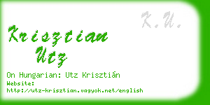 krisztian utz business card